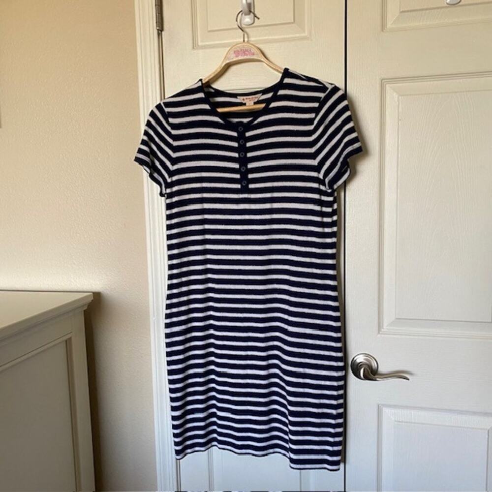 Brooks Brothers Red Fleece Shirt Dress Short‎ Sleeve Women's Large
